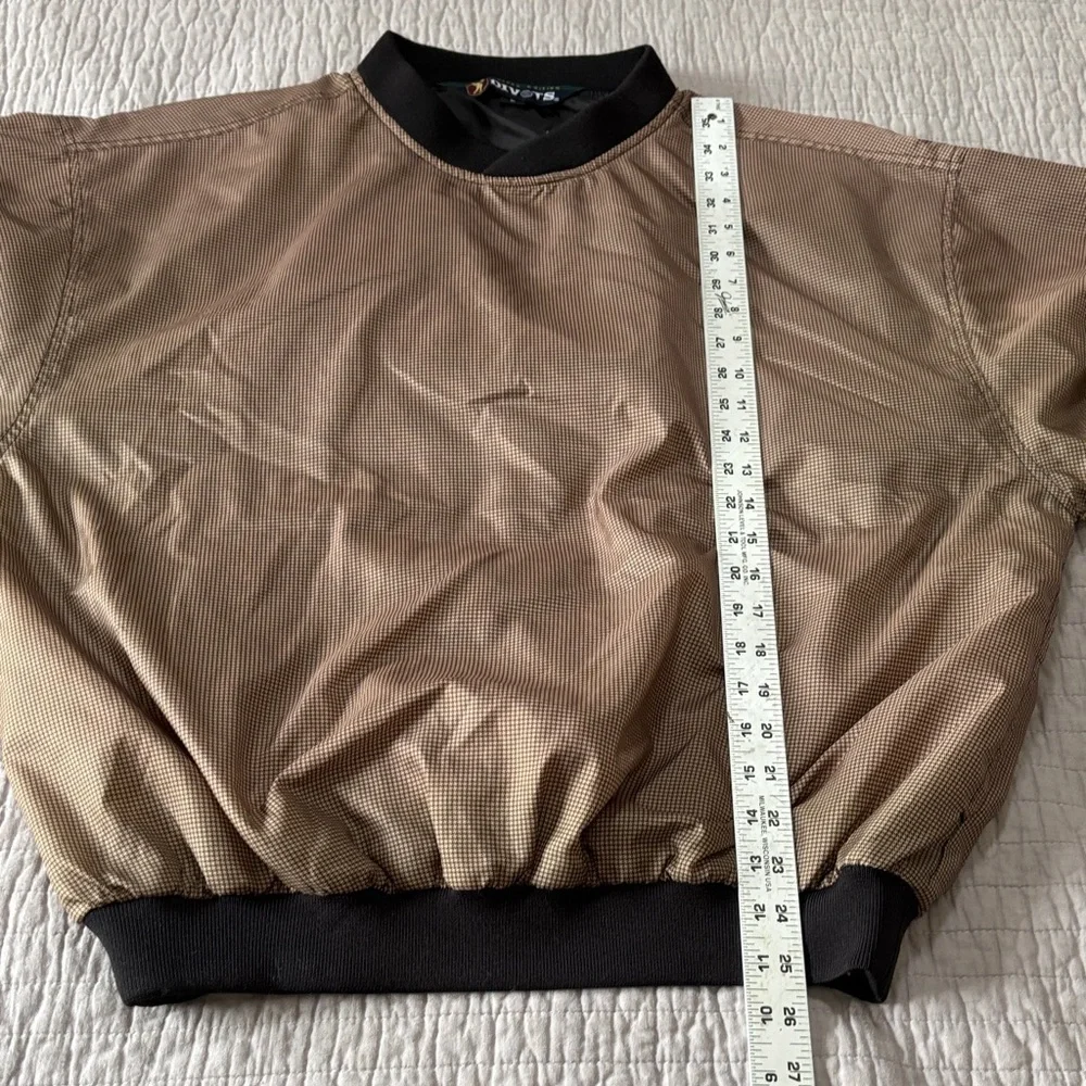 Brown Men's Golf Pullover Jacket